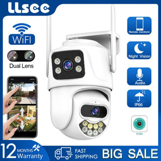 Llsee icsee กล้องวงจรปิดไร้สาย 4K 8MP IP WIFI หมุนได้ 360 องศา มองเห็นกลางคืน สองทาง