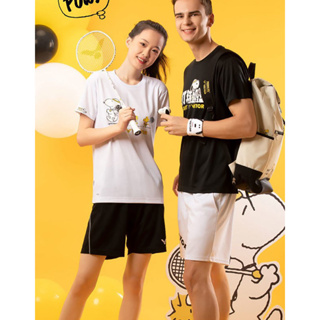 ใหม่ เสื้อยืดแขนสั้น ผ้าถัก ระบายอากาศ ดูดซับเหงื่อได้ดี ลาย Victor Snoopy Co แบบแห้งเร็ว เหมาะกับฤดูร้อน สําหรับผู้ชาย และผู้หญิง 2023