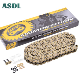 Asdl สายโซ่สีทอง 428H-X-120L 130L 136L พร้อมซีลน้ํามันรถจักรยานยนต์ 428HX-120L 428 H X