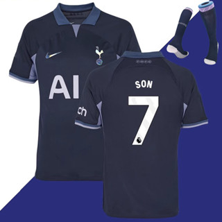 เสื้อกีฬาแขนสั้น ลายทีมชาติฟุตบอล Tottenham Hotspur Away 2023-24 ชุดเหย้า