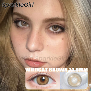 SparkleGirl🧿 WILDCAT BROWN คอนแทคเลนส์ สีเทา 14.0 มม  2 ชิ้น BLUE/GREEN คอนแทคเลนส์สี คอนแทคเลนส์สายตาสั้ คอนแทคเลนส์รายวัน