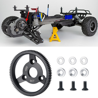 เกียร์อลูมิเนียม 48P 86T สําหรับอัพเกรดรถบังคับ 1/10 Traxxas Slash 2WD Rustler Stampede