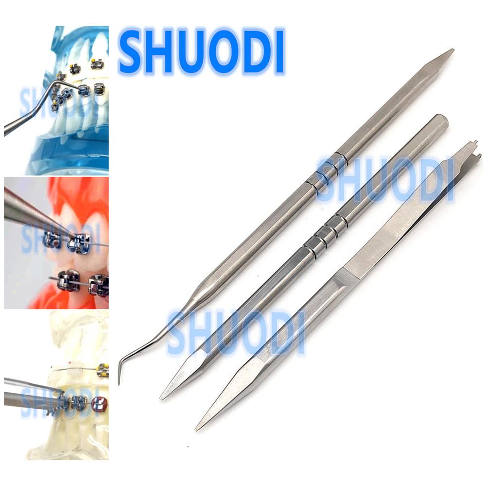 เครื่องมือเปิดทันตกรรมสําหรับเปิด Self Ligating Passive Bracket วงเล็บทันตกรรม Lockpicks self-ligating braces เปิด