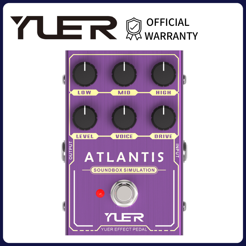 [ทางการ✅] YUER เอฟเฟคกีตาร์ พรีแอมป์ Marshall JCM แอมป์จําลอง ร็อคโทน อังกฤษ ATLANTIS
