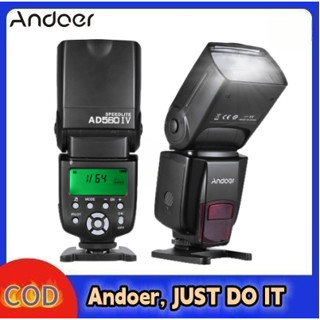 Andoer AD560 IV 2.4G ไฟแฟลชสปีดไลท์ ไร้สาย หน้าจอ LCD GN50 สําหรับกล้อง DSLR