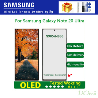 Oled หน้าจอสัมผัส LCD ขนาดเล็ก แบบเปลี่ยน สําหรับ Samsung Galaxy Note 20 Ultra 4G 5G N985F N986B