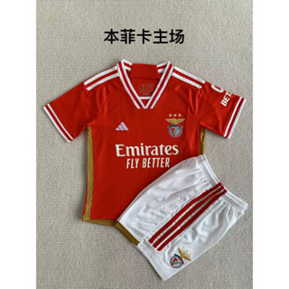 เสื้อกีฬาแขนสั้น ลายทีมชาติฟุตบอล Benfica 2023 2024 ชุดเหย้า