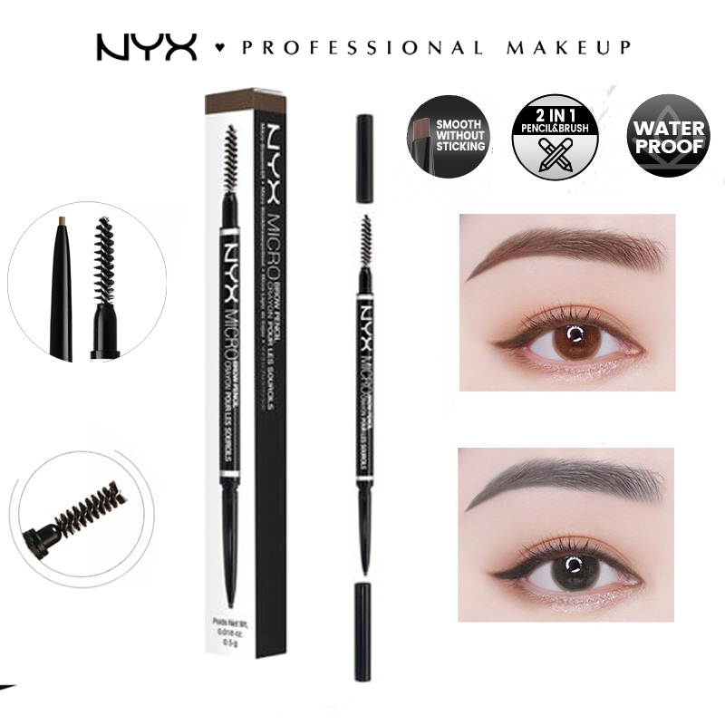 🔥 ดินสอเขียนคิ้ว NYX Ultra-Fine Eyebrow Pencil ดินสอเขียนคิ้วกันน้ำอย่างเป็นธรรมชาติและติดทนนาน