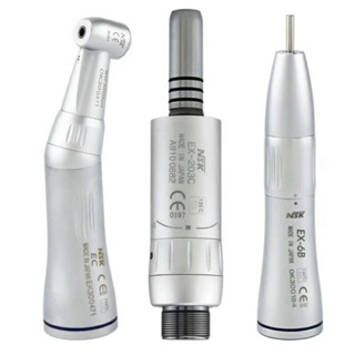 Good dental low speed handpiece กังหันน้ําภายในสเปรย์ handpiece มุมตัดกันมอเตอร์อากาศหัวตรง 2/4 หลุมชุด