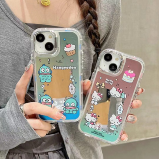 เคสโทรศัพท์มือถือกระจก ลายการ์ตูนน่ารัก สําหรับ iPhone 11 12 12pro 12promax 13 13pro 13promax 14 14pro 14promax