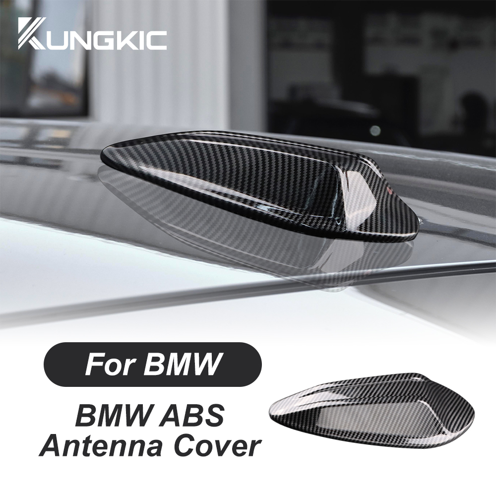 สําหรับ BMW 3 Series M3 G80 คาร์บอนไฟเบอร์เนื้อ Shark Fin เสาอากาศฝาครอบเสาอากาศตกแต่งสติกเกอร์ป้องกันอุปกรณ์เสริมภายนอก