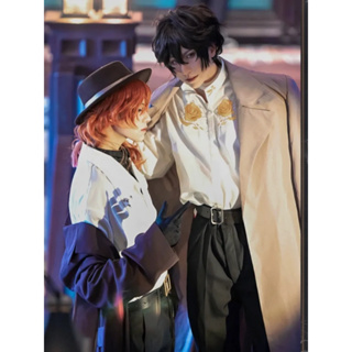 เสื้อคลุมยาว ชุดคอสเพลย์ การ์ตูนญี่ปุ่น Bungo Stray Dogs Decennial Dazai Osamu Nakahara Chuuya สไตล์หรูหรา