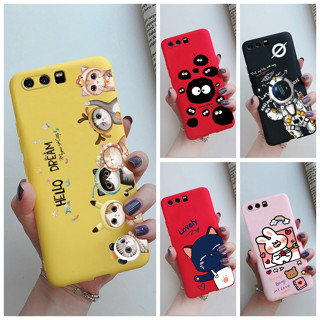 เคสซิลิโคนนิ่ม กันกระแทก ลายการ์ตูนน่ารัก สําหรับ Huawei P10