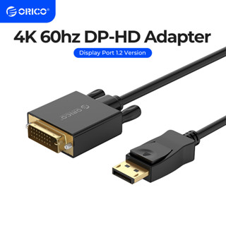 Orico 4K60hz สายเคเบิลต่อขยาย Mini DP DP เป็น HD อะแดปเตอร์ 1 ม. 2 ม. 3 ม. พอร์ตแสดงผล 1.2 เวอร์ชั่น 21.6Gbps สําหรับเดสก์ท็อป แล็ปท็อป ทีวี โปรเจคเตอร์ (XD-DTD)