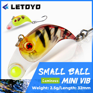 LETOYO 25mm 2.5g Micro Lipless Crank Sinking VIB Mini Fishing Lure Trout Artificial Baits For Stream Freshwater Fishing Perch