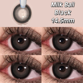 UYAAI คอนแทคเลนส์ ตาโต ธรรมชาติ สีดําMILK Ball Black 14.5 มม.