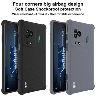 Imak BlackShark 5 Cover Four Corners Airbag เคสโทรศัพท์มือถือ ซิลิโคนนิ่ม TPU ผิวด้าน กันกระแทก สําหรับ BlackShark5 Phone Case