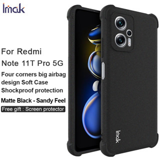 Imak Redmi Note 11T Pro 5G / Redmi Note 11T Pro + 5G เคส สี่มุม ถุงลมนิรภัย กันกระแทก TPU นิ่ม เคลือบด้าน เคสด้านหลัง ซิลิโคน เคสโทรศัพท์