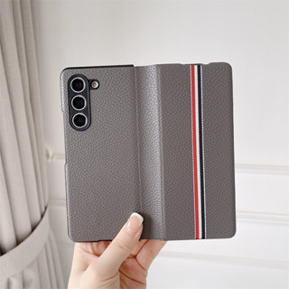 เคสโทรศัพท์มือถือ แบบฝาพับ กันกระแทก ลายลูกลิ้นจี่ สําหรับ Samsung Galaxy Z Fold 5 Limited Edition Z Fold5