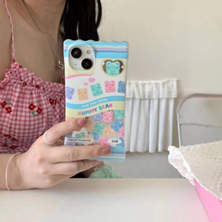 เคสโทรศัพท์มือถือ ลายน่ารัก สีฟ้า สําหรับ iPhone 11 12 12pro 12promax 13 13pro 13promax 14 14pro 14promax