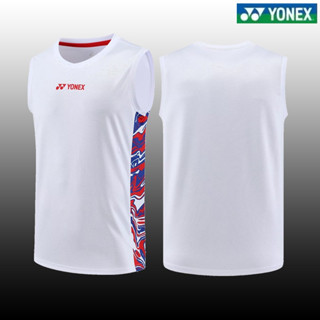 Yonex ใหม่ เสื้อกีฬาแบดมินตัน แขนกุด แห้งเร็ว สไตล์เกาหลี เหมาะกับฤดูร้อน สําหรับผู้ชาย 2023