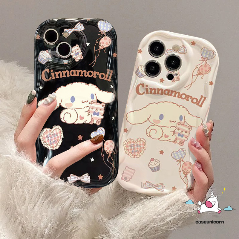 เคสโทรศัพท์มือถือนิ่ม ขอบโค้ง ลายการ์ตูนกราฟฟิตี้หมี ชินนาม่อนโรล 3D สําหรับ IPhone XR 8 7 6 6S Plus 7Plus 13 11 14 12 Pro MAX X XS MAX SE 2020