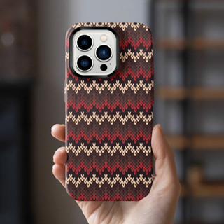 【Textile grain/Metal lens frame/Carbon fiber hard case/Red】เคส compatible for iPhone 13 14 15 pro max case