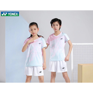 Yonex ชุดกีฬาวอลเลย์บอล แขนสั้น ระบายอากาศ ซับเหงื่อ แห้งเร็ว สําหรับผู้ชาย และผู้หญิง