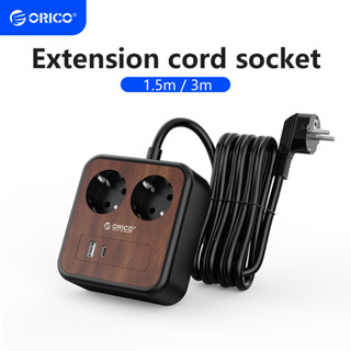 Orico บอร์ดชาร์จ แบบพกพา สไตล์อเมริกัน 45° ปลั๊กพ่วง PC อเนกประสงค์ กันไฟ เพื่อความปลอดภัย