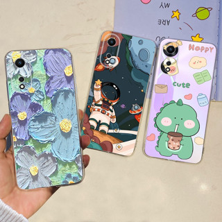 เคสซิลิโคนนิ่ม ลายดอกไม้อวกาศ สําหรับ OPPO A78 5G OPPO CPH2483 A78 A 78 5G