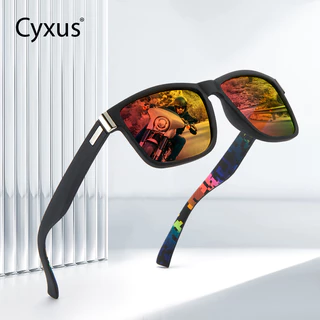 Cyxus Uv400 แว่นตากันแดด เลนส์โพลาไรซ์ ป้องกันแสงสะท้อน ทรงสี่เหลี่ยม 1059