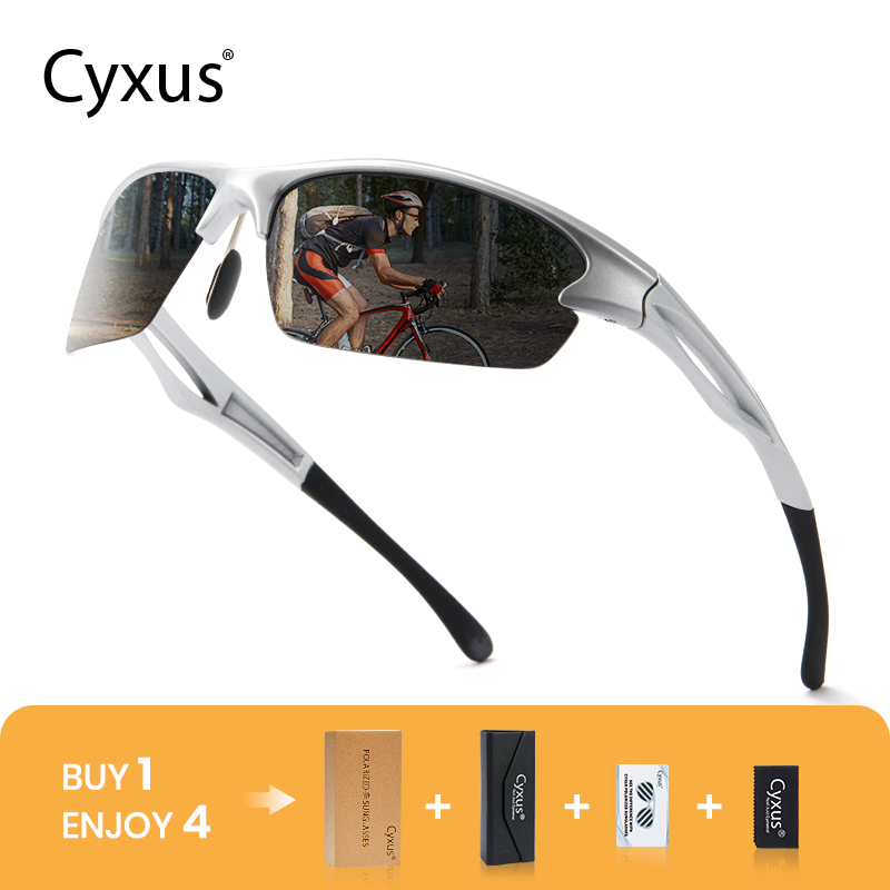 Cyxus TR90 แผ่นรองจมูกแฟชั่น กันลื่น สําหรับเล่นกีฬา ขี่จักรยานกลางแจ้ง Uv400 1070
