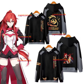 New Anime  Honkai Impact 3 Murata Himeko Hoodie Japanese Mens Fashion Womens Loose 3D Printing Sweater Unisex Casual  Long  Sleeve  Hooded Jacket Top Cosplay