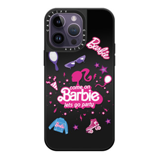 CASE.TIFY Barbie High-end mirror Phone case for iphone 14 14plus 14pro 14promax 13 13pro 13promax High quality drop and shockproof hard case 12 12pro 12promax 11 Cute and beautiful elegant graffiti sticker pattern New Design ins style popular Pink