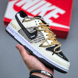 รองเท้าผ้าใบลําลอง ข้อสั้น แบบผูกเชือก Dunk low Drawstring DV0831-002