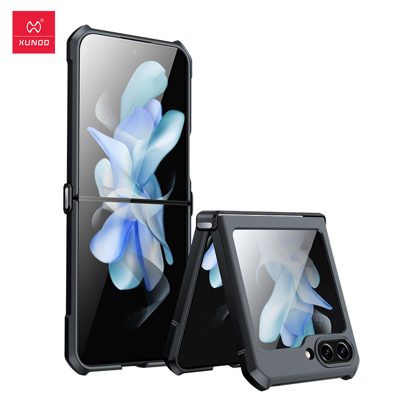 Samsung Galaxy Z Flip 5 XUNDD เคสโทรศัพท์มือถือแบบแก้ว ฝาพับ กันกระแทก สําหรับ Samsung Galaxy Z Flip