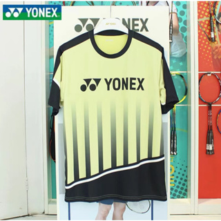 Yonex เสื้อกีฬาแบดมินตัน แขนสั้น แบบแห้งเร็ว ระบายอากาศ ดูดซับเหงื่อ สําหรับเด็กผู้ชาย และผู้หญิง