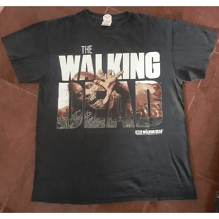 newtrend0.th เสื้อยืดพิมพ์ลายแฟชั่นเสื้อ The Walking Dead ลายตาเทา ของแท้มือ1 ผ้าฝ้าย 100% S-5XL