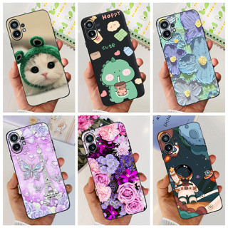 Nothing Phone (1) เคสโทรศัพท์มือถือ ซิลิโคนนิ่ม ลายไดโนเสาร์ แมวน่ารัก สําหรับ One Phone1