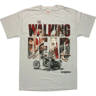 newtrend0.th เสื้อยืดพิมพ์ลายแฟชั่นเสื้อ The Walking Dead ลายตาเทา ของแท้มือ1 ผ้าฝ้าย 100% S-5XL