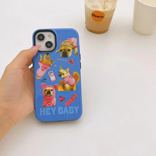 เคสโทรศัพท์มือถือ tpu แบบนิ่ม ลายสุนัข สําหรับ iPhone 14 14promax 14pro 11 12 12PRO 12PROMAX 13 13pro 13promax