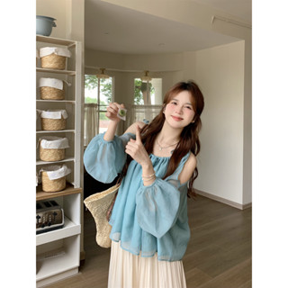 Sharon  Autumn New Gentle Design Lantern Sleeve Shirt