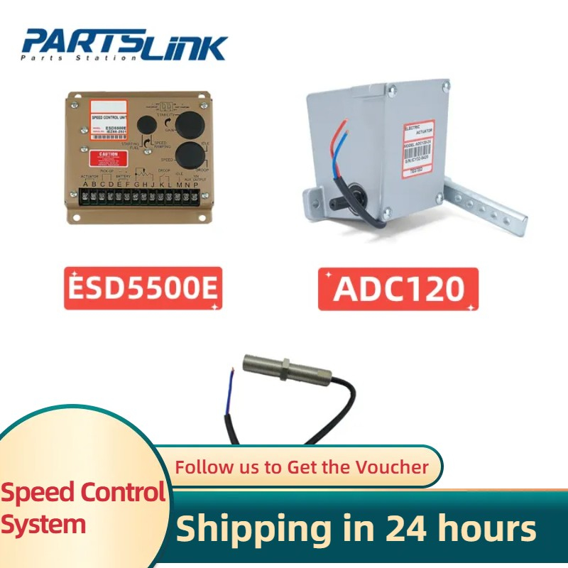 ตัวกระตุ้น ADC120-12V 24V และตัวควบคุม ESD5500E 1 ชุด และเซนเซอร์หยิบแม่เหล็ก 3034572/MSP675 สําหรับเครื่องกําเนิดไฟฟ้า 1