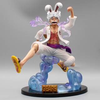 โมเดลฟิกเกอร์ PVC รูปปั้นอนิเมะ One Piece Gear 5 Luffy Rabbit Joy Boy ขนาด 18 ซม. ของเล่นสําหรับเด็ก