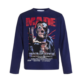 เสื้อยืดแขนยาวลําลอง คอกลม ผ้าฝ้ายแท้ พิมพ์ลาย Madeextreme Spoof Woody and Terminator แฟชั่นฤดูใบไม้ร่วง สไตล์อเมริกัน สําหรับผู้ชาย และผู้หญิง Y2K BLACKAIR