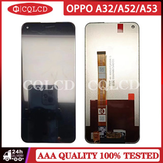 อะไหล่หน้าจอสัมผัสดิจิทัล LCD แบบเปลี่ยน สําหรับ OPPO A32 A52 A53 2020