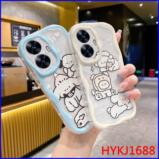 เคสโทรศัพท์มือถือแบบนิ่ม tpu ลายครีมน่ารัก สําหรับ Realme C55 NYW