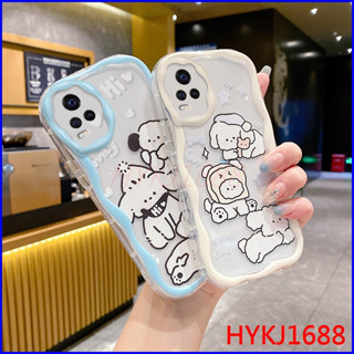 เคส Vivo V20 Pro tpu ใส พิมพ์ลายครีม แฟชั่น คู่รัก เคสโทรศัพท์ softcase NYW