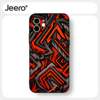 Jeero เคสไอโฟน เคสซิลิโคนนุ่มกันกระแทกน่ารักตลก เคสโทรศัพท์ สีดำ Compatible for iPhone 15 14 13 12 11 Pro Max SE 2020 X XR XS 8 7 6 6S Plus พลัส HFF3502