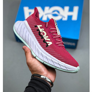 Original Hoka One One Carbon X3 รองเท้าผ้าใบลําลอง พื้นหนา ระบายอากาศ น้ําหนักเบา เหมาะกับการวิ่ง ไซซ์ 36-45